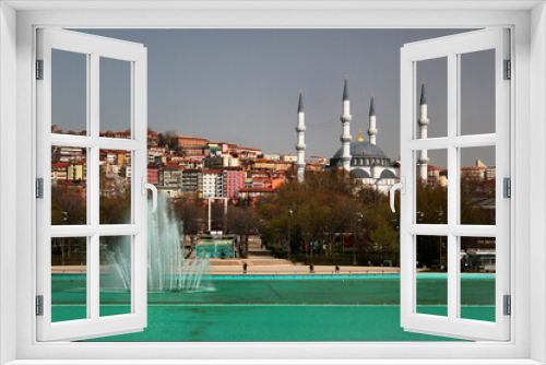 Fototapeta Naklejka Na Ścianę Okno 3D - Youth Park (Genclik Parki) in spring - Ankara, Turkey