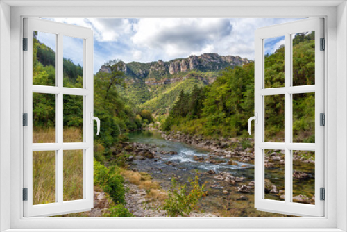 Fototapeta Naklejka Na Ścianę Okno 3D - The Tarn Gorge river near Le Rozier.
