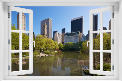 Fototapeta Naklejka Na Ścianę Okno 3D - New York seen from Central Park
