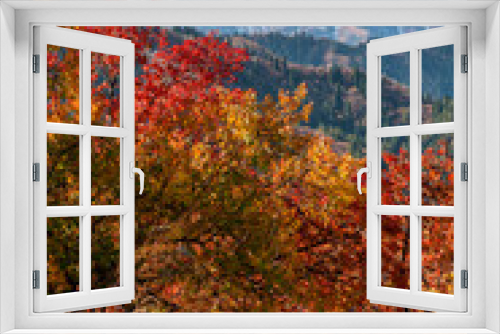 Fototapeta Naklejka Na Ścianę Okno 3D - autumn in the mountains