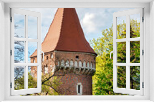 Fototapeta Naklejka Na Ścianę Okno 3D - Tower in the old city walls