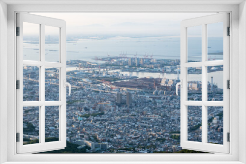Fototapeta Naklejka Na Ścianę Okno 3D - 掬星台から望む神戸市街