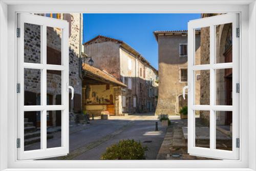 Fototapeta Naklejka Na Ścianę Okno 3D - France, Ardèche (07), une ruelle de Thuyets, village  labélisé 
