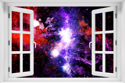 Fototapeta Naklejka Na Ścianę Okno 3D - Beautiful bright space nebula. Elements of this image furnished by NASA