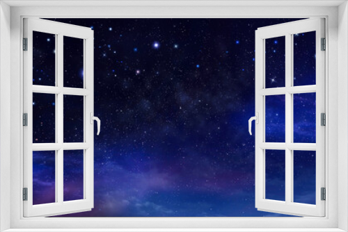Fototapeta Naklejka Na Ścianę Okno 3D - Deep space. Night sky, abstract blue background