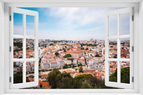 Fototapeta Naklejka Na Ścianę Okno 3D - Vue sur Lisbonne