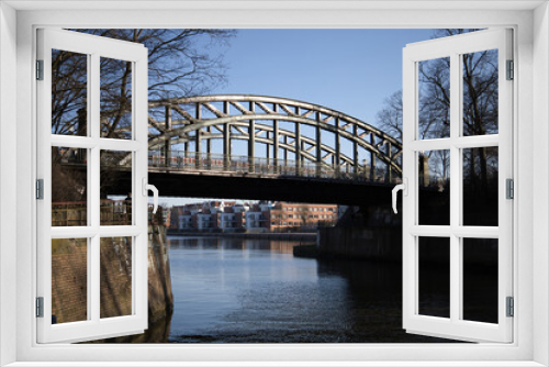 Fototapeta Naklejka Na Ścianę Okno 3D - Hüxtertorbrücke von Lübeck