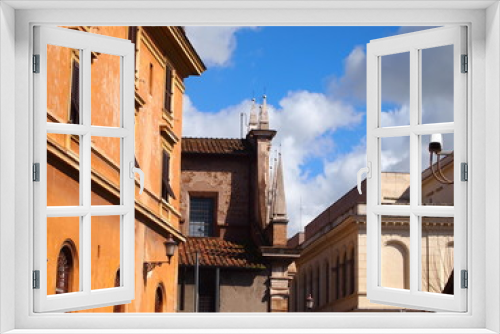 Fototapeta Naklejka Na Ścianę Okno 3D - Roma, edifici