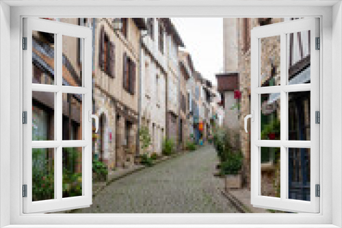 Fototapeta Naklejka Na Ścianę Okno 3D - La cité médiévale de Cordes-sur-Ciel, dans le Tarn, en Occitanie
