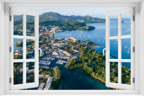 Fototapeta Naklejka Na Ścianę Okno 3D - Marina of la Pointe du Bout, Les Trois-Ilets, Martinique, French Antilles