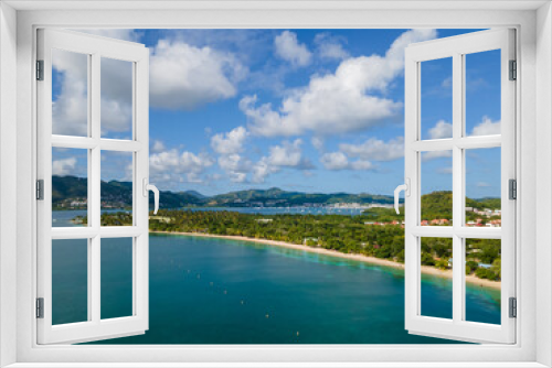 Fototapeta Naklejka Na Ścianę Okno 3D - Pointe Marin, Sainte-Anne, Martinique, French Antilles