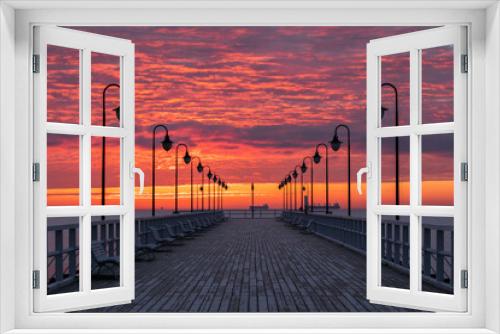 Fototapeta Naklejka Na Ścianę Okno 3D - Wschód słońca nad morzem Bałtyckim