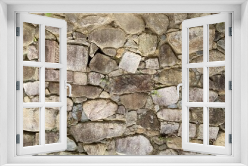 Fototapeta Naklejka Na Ścianę Okno 3D - 城の石垣