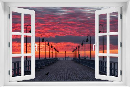 Fototapeta Naklejka Na Ścianę Okno 3D - Wschód słońca nad morzem Bałtyckim