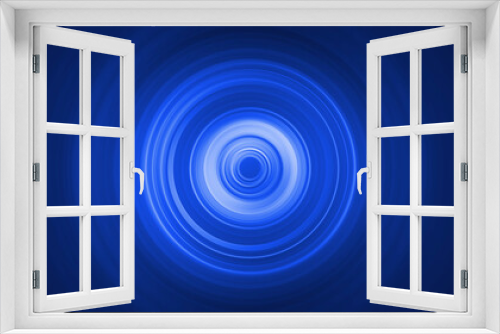 Fototapeta Naklejka Na Ścianę Okno 3D - blue radial abstract background