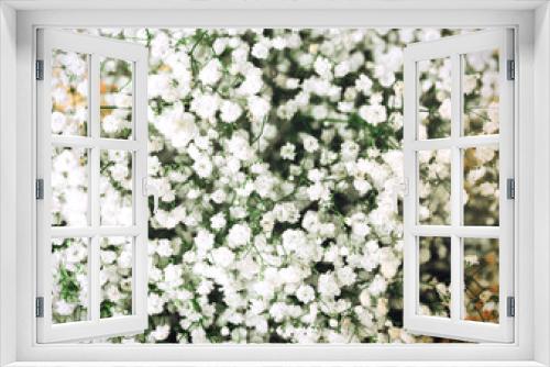 Fototapeta Naklejka Na Ścianę Okno 3D - White gypsophila flowers.