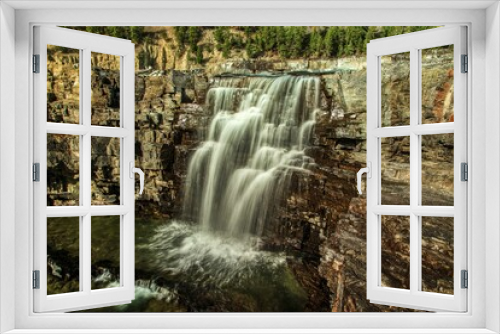 Fototapeta Naklejka Na Ścianę Okno 3D - Kootenai Falls_Summer_Montana_01