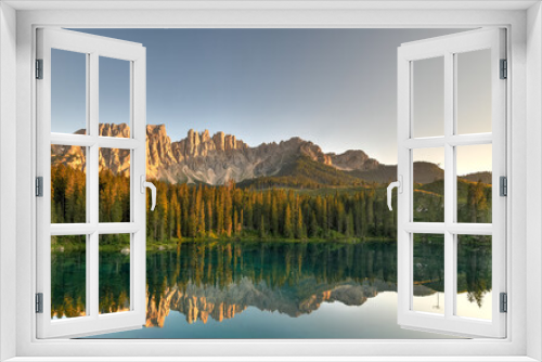 Fototapeta Naklejka Na Ścianę Okno 3D - Lago di Carezza - Italy