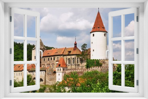 Fototapeta Naklejka Na Ścianę Okno 3D - Castle Krivoklat