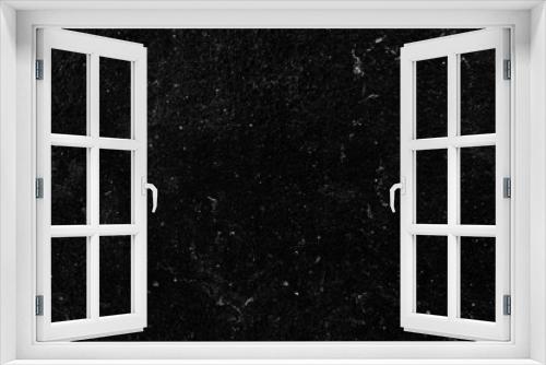 Fototapeta Naklejka Na Ścianę Okno 3D - Stone black texture background. Dark cement wall