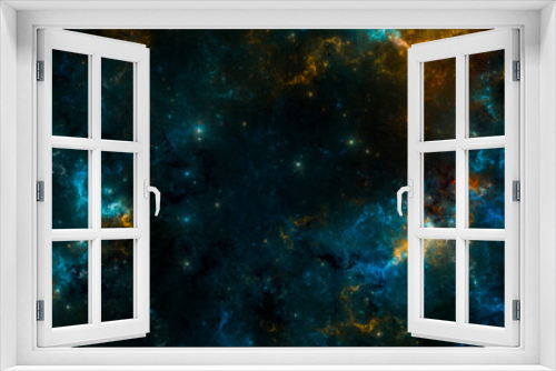 Fototapeta Naklejka Na Ścianę Okno 3D - Banner Star field background . Starry outer space background texture . Colorful Starry Night Sky Outer Space background. 3D illustration

