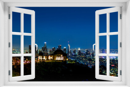 Fototapeta Naklejka Na Ścianę Okno 3D - Los Angeles Skyline Panorama