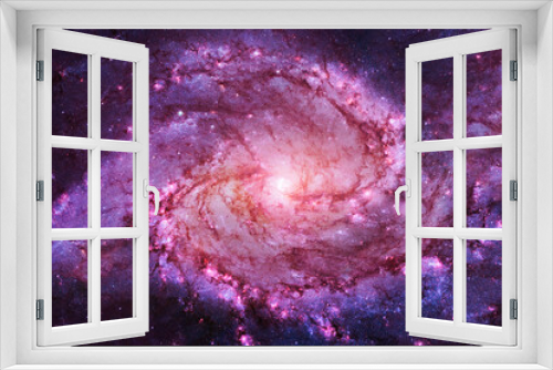 Fototapeta Naklejka Na Ścianę Okno 3D - Beautiful red galaxy. Elements of this image furnished by NASA
