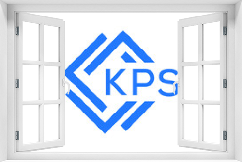 KPS technology letter logo design on white  background. KPS creative initials technology letter logo concept. KPS technology letter design.