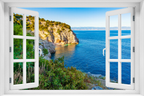 Fototapeta Naklejka Na Ścianę Okno 3D - Azure water of Adriatic sea coast.