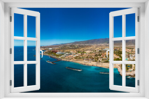 Fototapeta Naklejka Na Ścianę Okno 3D - El Duque beach and coastline in Tenerife. Adeje coast Canary island, Spain