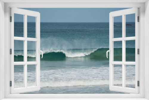 Fototapeta Naklejka Na Ścianę Okno 3D - vague et surf - Saint-Malo