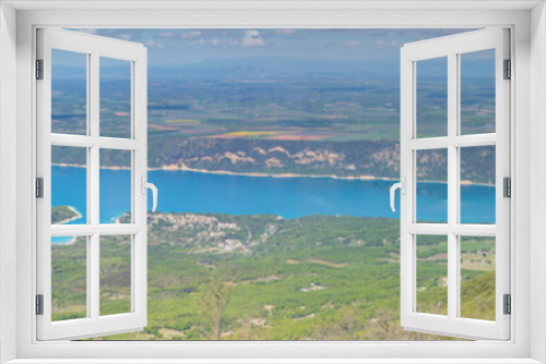 Fototapeta Naklejka Na Ścianę Okno 3D - Vue Panoramique du Lac de Sainte-Croix dans le sud de la France .