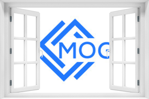 Fototapeta Naklejka Na Ścianę Okno 3D - MOG technology letter logo design on white  background. MOG creative initials technology letter logo concept. MOG technology letter design.