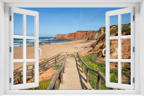 Fototapeta Naklejka Na Ścianę Okno 3D - Praia do Amado in Portugal