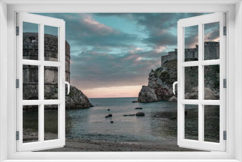 Fototapeta Naklejka Na Ścianę Okno 3D - Sunset in Dubrovnik.