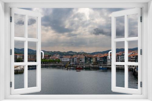 Fototapeta Naklejka Na Ścianę Okno 3D - view of the harbor and fishing village of Lekeitio on the coast of the Spanish Basque Country