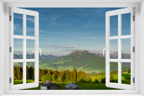 Fototapeta Naklejka Na Ścianę Okno 3D - Bregenzer Wald Panorama in Vorarlberg