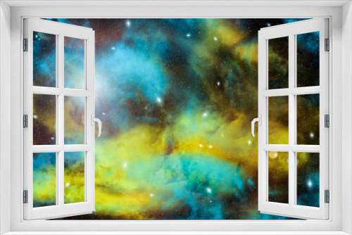 Fototapeta Naklejka Na Ścianę Okno 3D - Abstract background - cosmic nebula and stars.