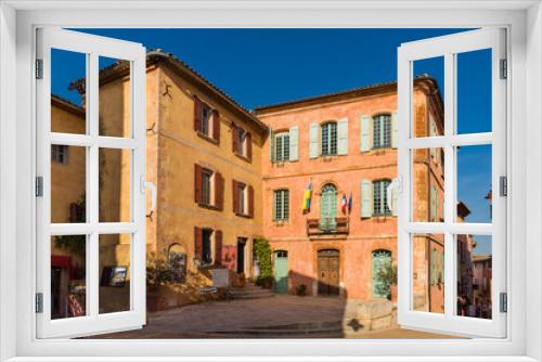 Fototapeta Naklejka Na Ścianę Okno 3D - The town hall of the village of Roussillon (Vaucluse), France 