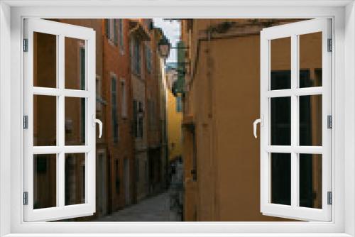 Fototapeta Naklejka Na Ścianę Okno 3D - Villefranche-sur-mer, Cote d'azur, France. Alleyways and architecture 