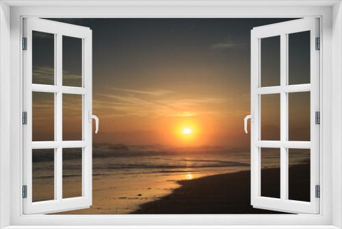 Fototapeta Naklejka Na Ścianę Okno 3D - sunset fuji