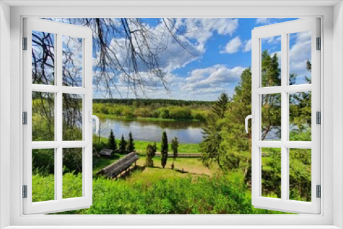 Fototapeta Naklejka Na Ścianę Okno 3D - krajobraz na rzekę 2 