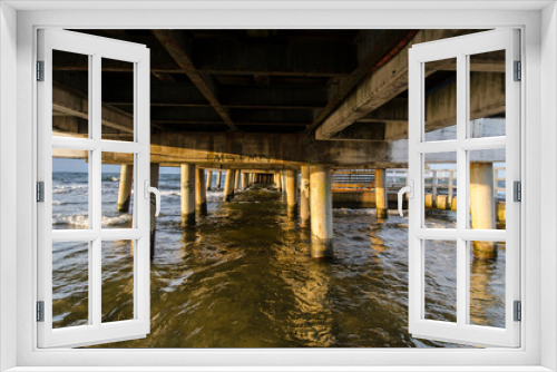 Fototapeta Naklejka Na Ścianę Okno 3D - Pomost - molo - morze 