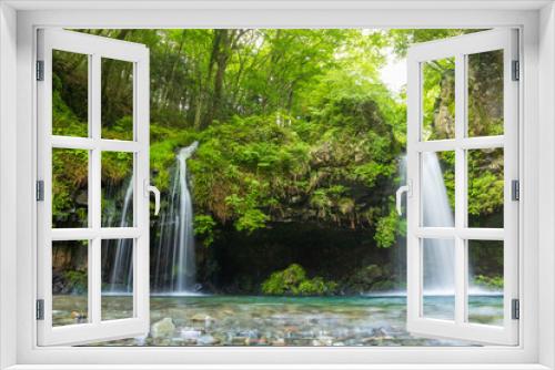Fototapeta Naklejka Na Ścianę Okno 3D - 富士宮市から新緑の陣馬の滝