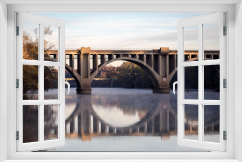 Fototapeta Naklejka Na Ścianę Okno 3D - the bridge over the river