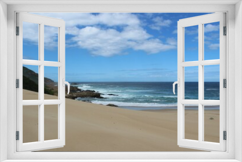 Fototapeta Naklejka Na Ścianę Okno 3D - Meer Ausblick Sandstrand Südafrika