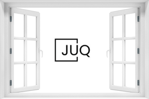 JUQ letter initial logo design vector illustration