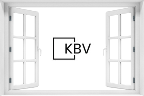 KBV letter initial logo design vector illustration	