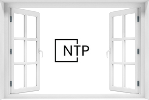 NTP Letter Initial Logo Design Vector Illustration