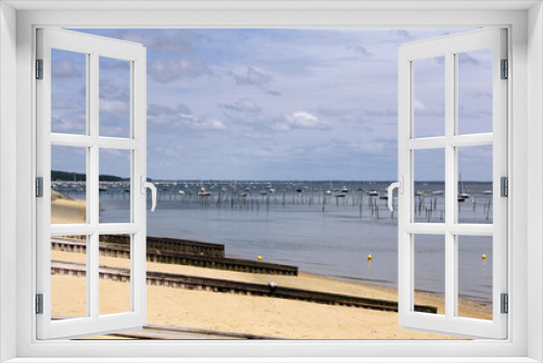 Fototapeta Naklejka Na Ścianę Okno 3D - digue sur la plage